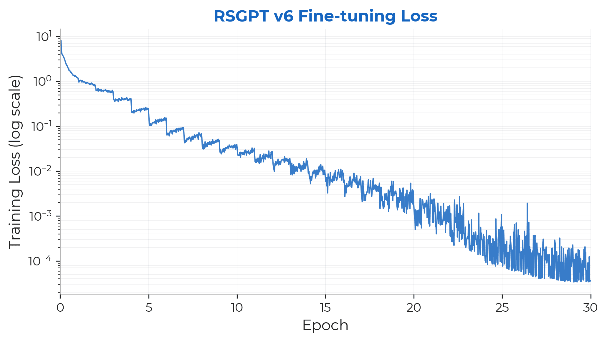 RSGPT v6 training loss curve